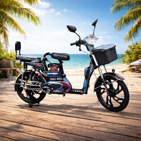 صورة دراجة كهربائية كرسين مقاس 22